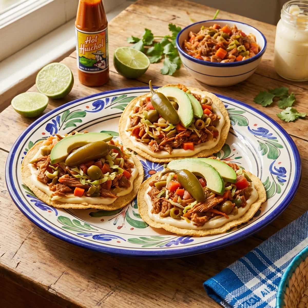 Tostadas de Marlín Ahumado Estilo Mazatleco