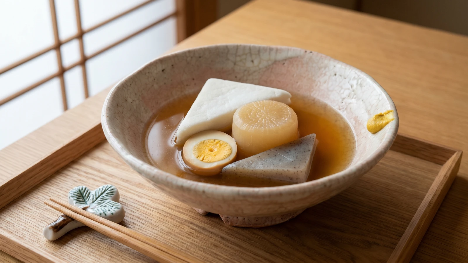 Hanpen Oden (はんぺんおでん, puffed fish cake stew)