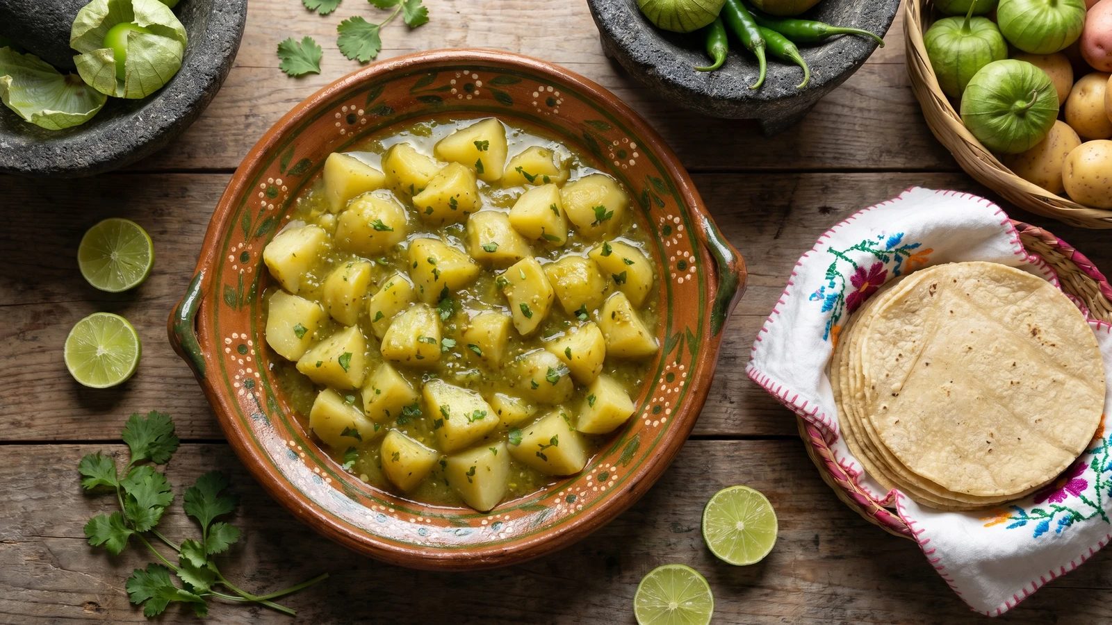 Papas en Salsa Verde