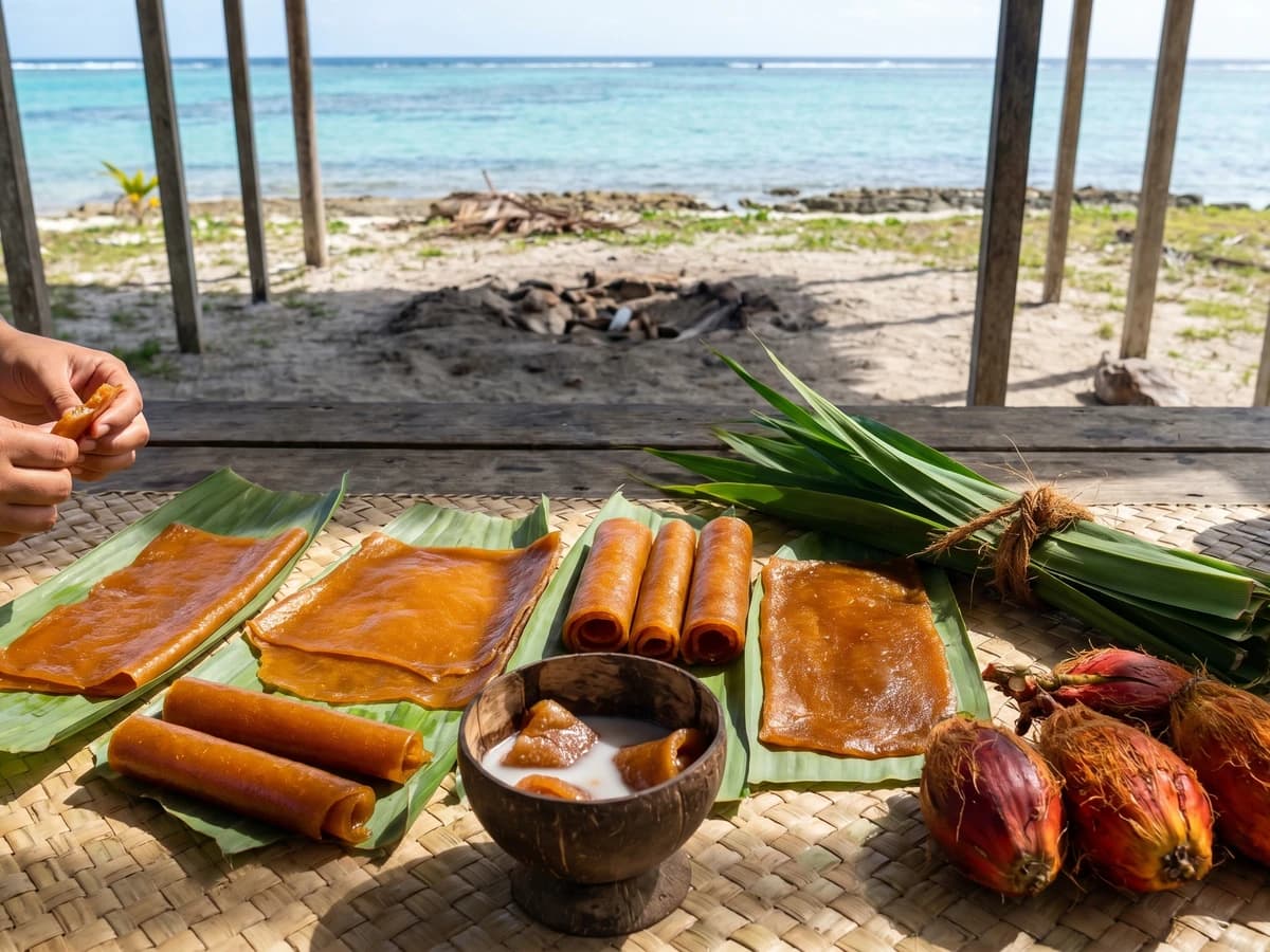 Fala Paste (Tuvalu and Tokelau Pandanus Preserve) - Chef Makoa