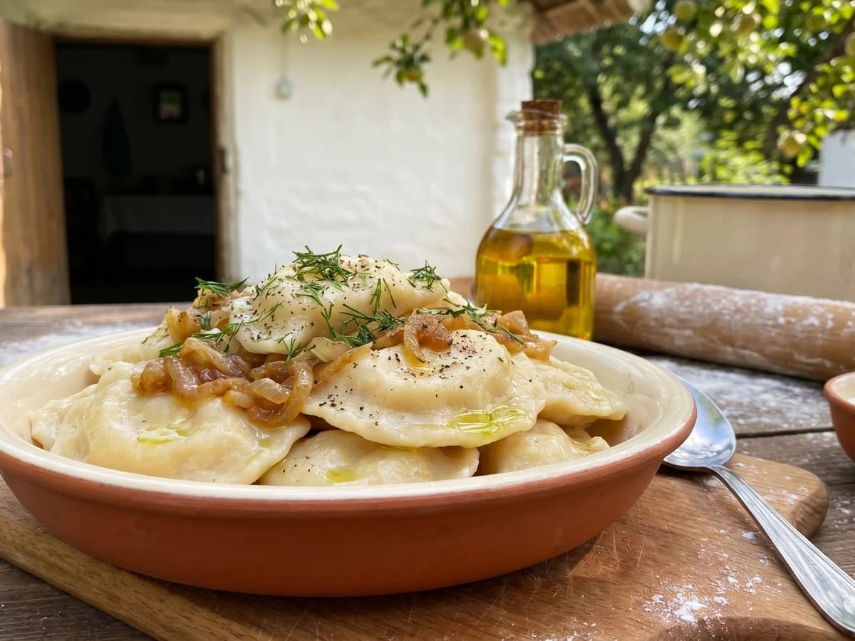 Varenyky z Piskom (вареники з піском, toasted flour dumplings) - Chef Lesia