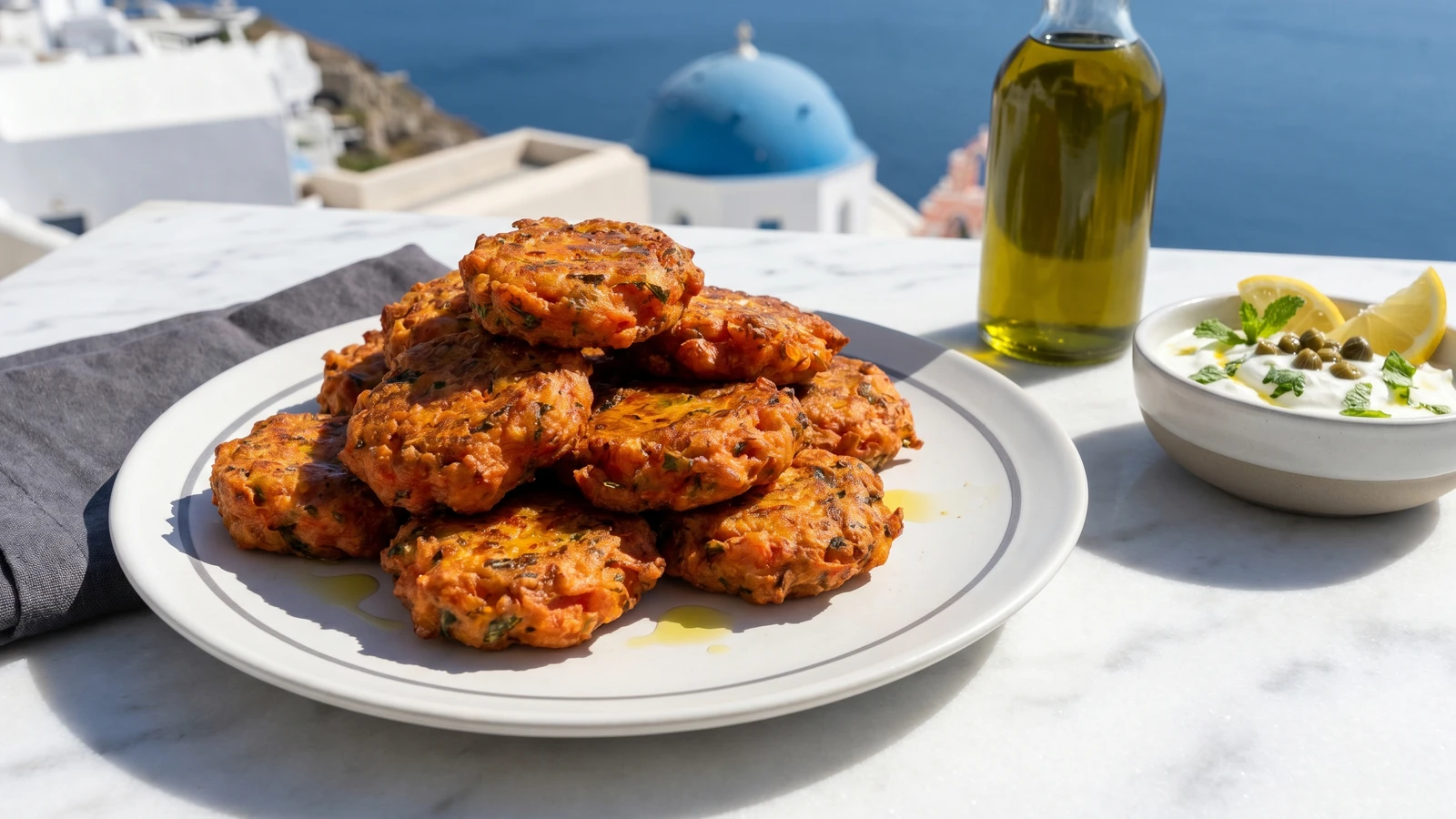 Tomatokeftedes Santorinis (Ντοματοκεφτέδες Σαντορίνης)