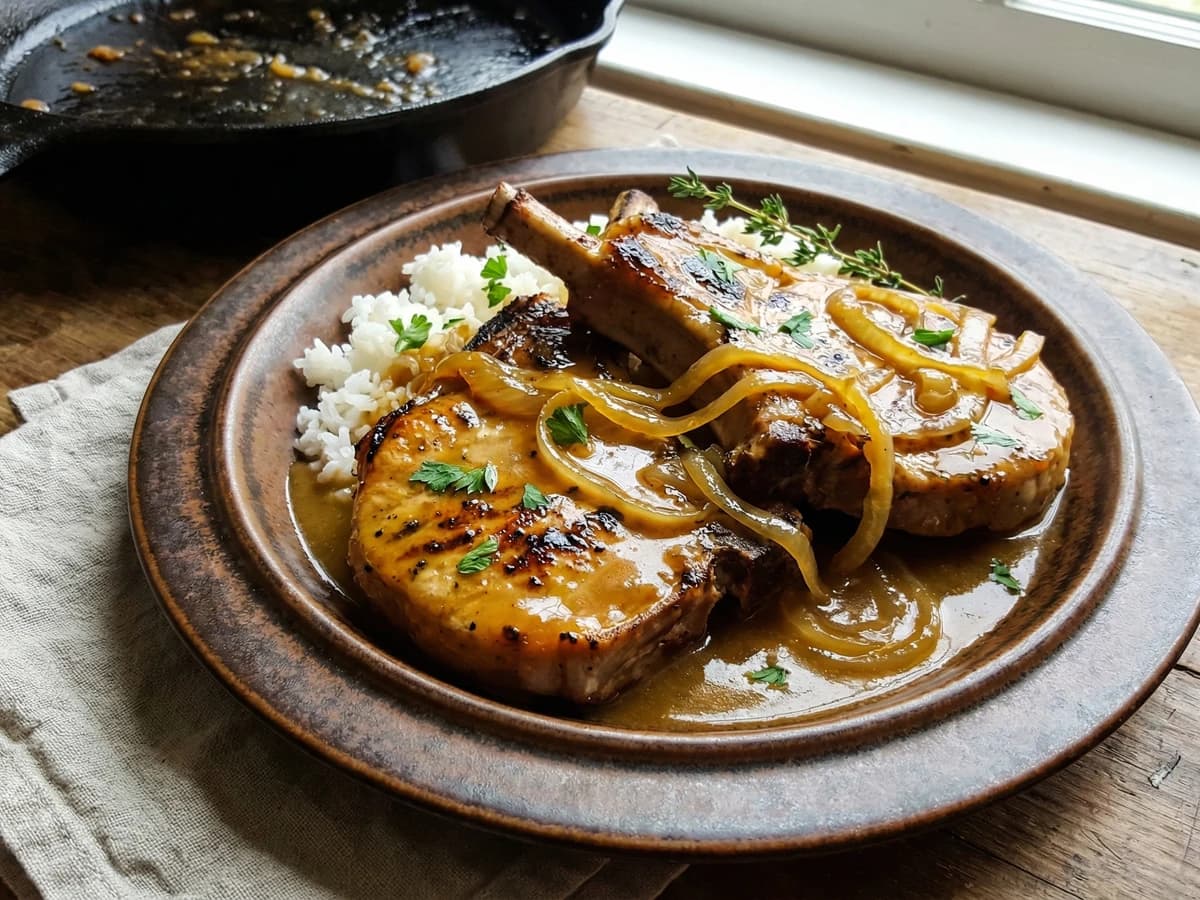 Smothered Pork Chops - Chef Remy