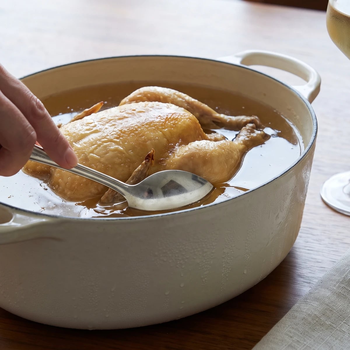 Poularde au Champagne