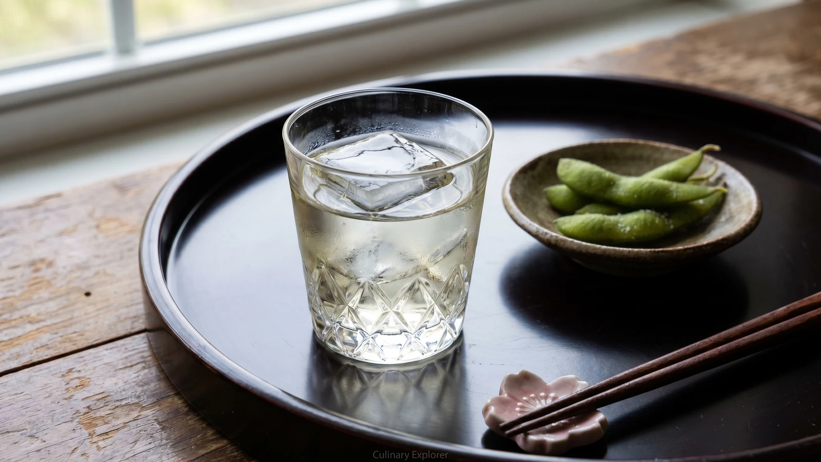 Shochu Rock (焼酎ロック, shochu on the rocks)