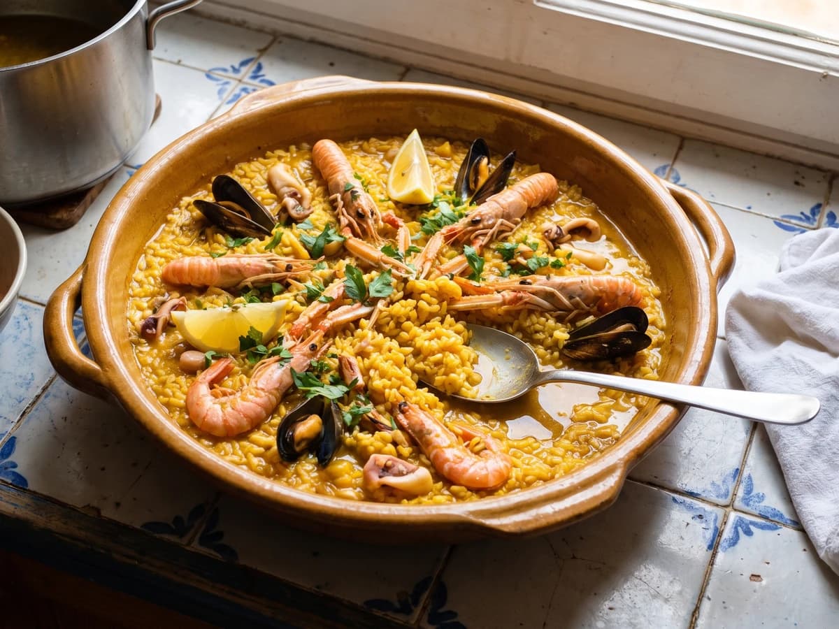 Arroz Meloso de Marisco Valenciano - Chef Isabel