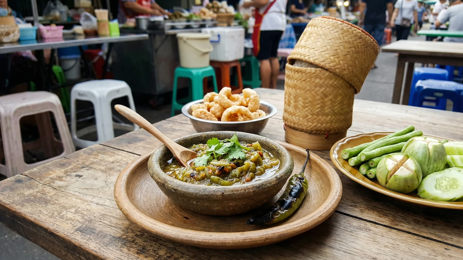 Roasted Green Chili Dip (Nam Prik Num)