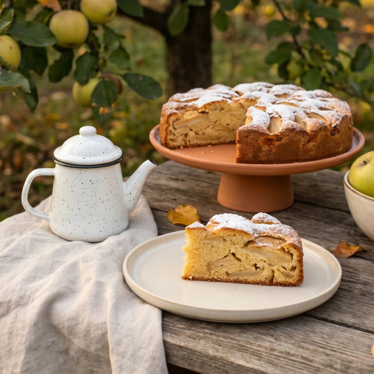 Sharlotka (шарлотка, apple sponge cake)