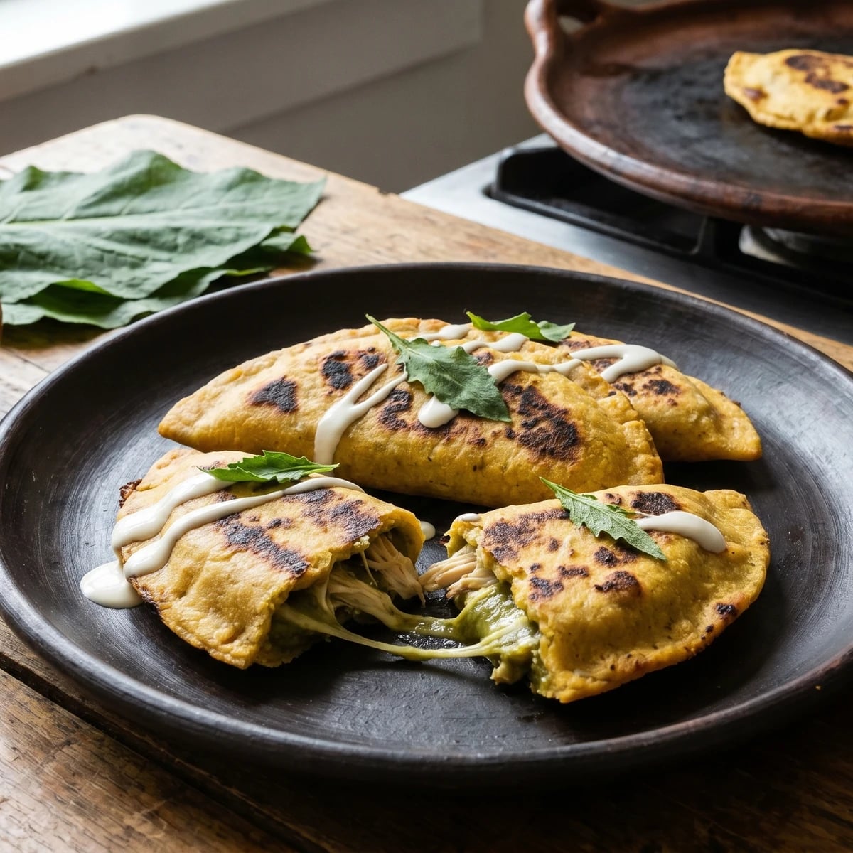 Empanadas Oaxaqueñas de Mole Verde
