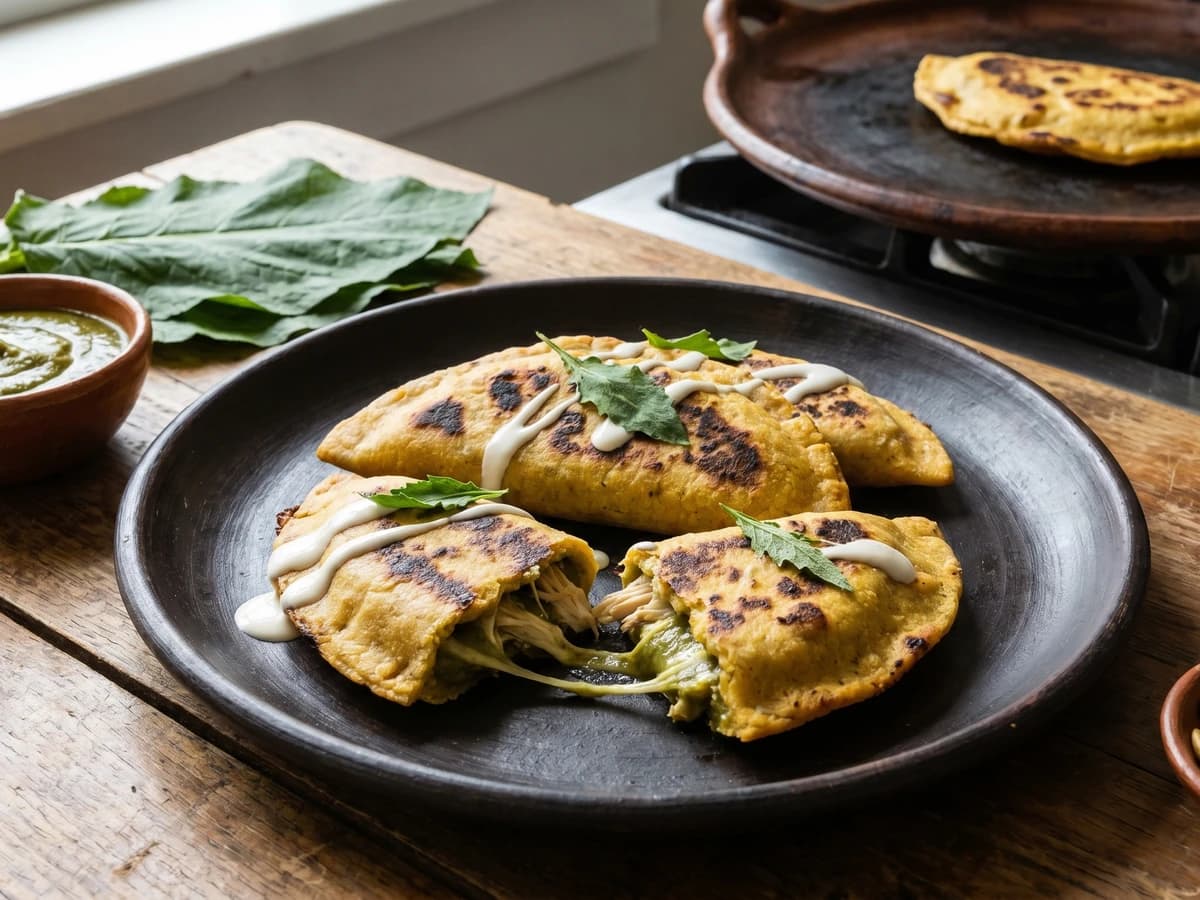 Empanadas Oaxaqueñas de Mole Verde - Chef Lupita