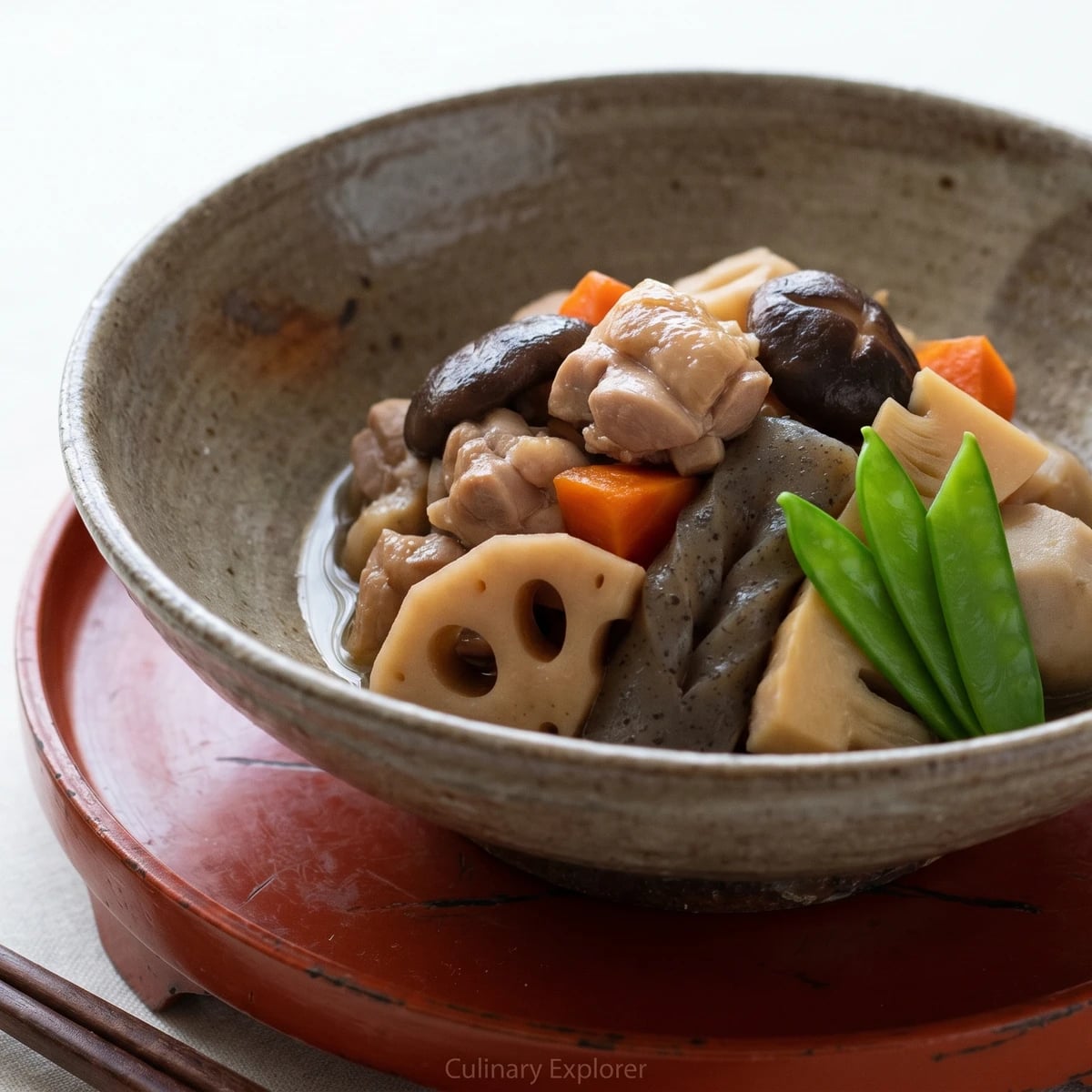 Chicken and Root-Vegetable Simmer (筑前煮, Chikuzenni)