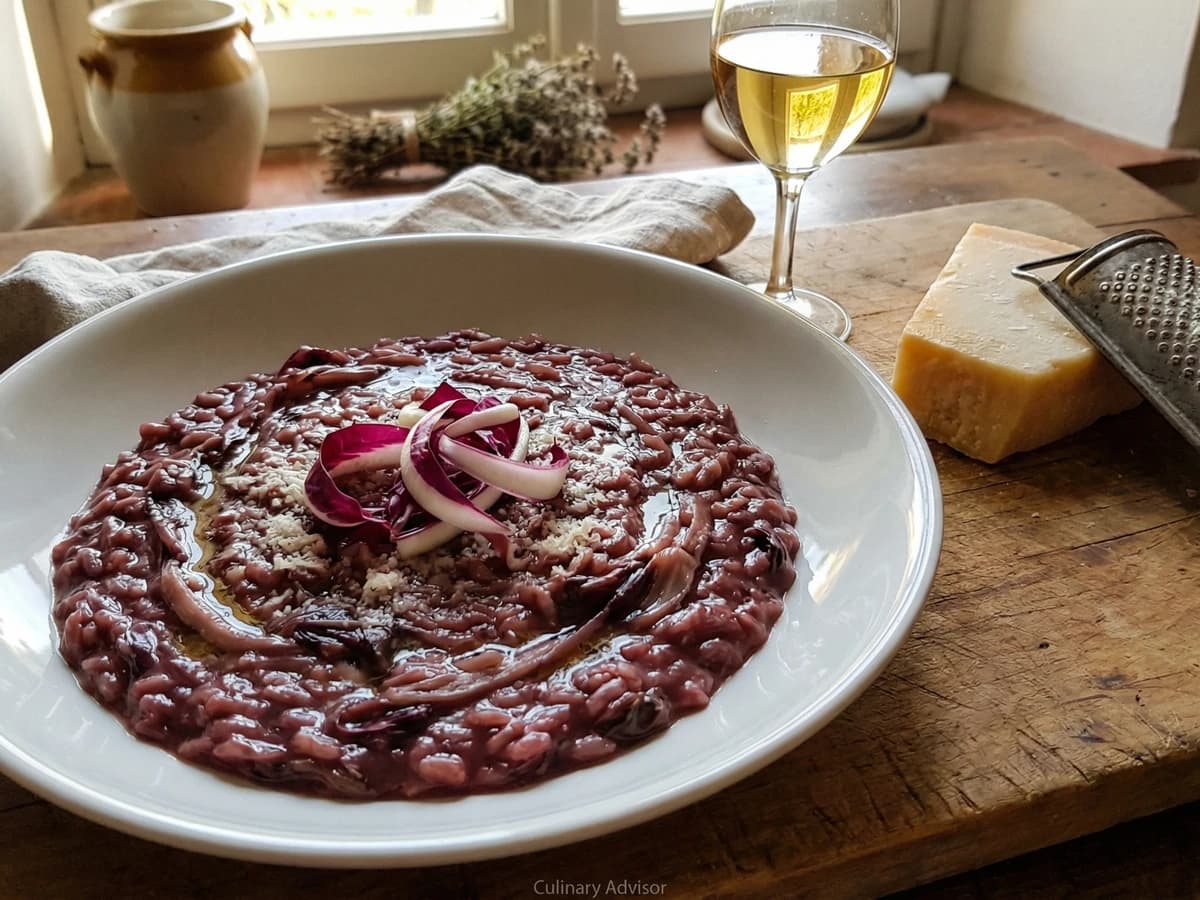 Risotto al Radicchio di Treviso - Chef Graziella