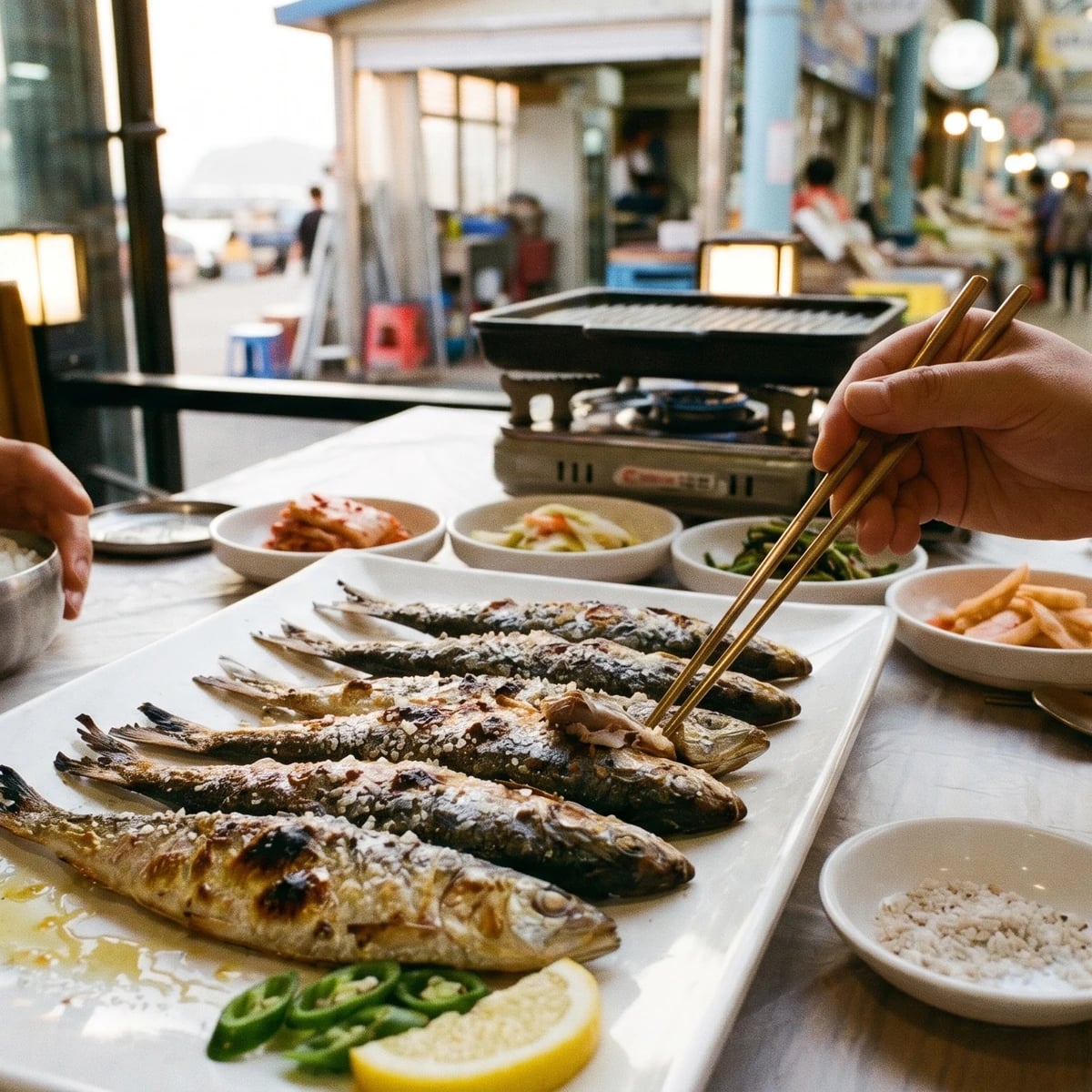 Jeoneo-gui (Grilled Gizzard Shad)
