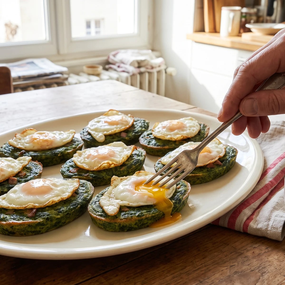 Fried Eggs à la Romaine