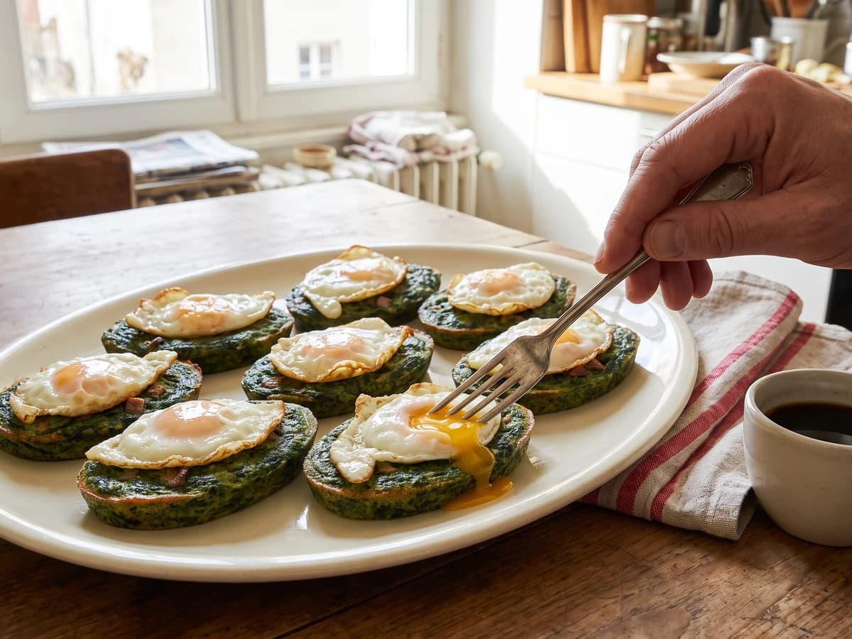 Fried Eggs à la Romaine - Chef Juliette