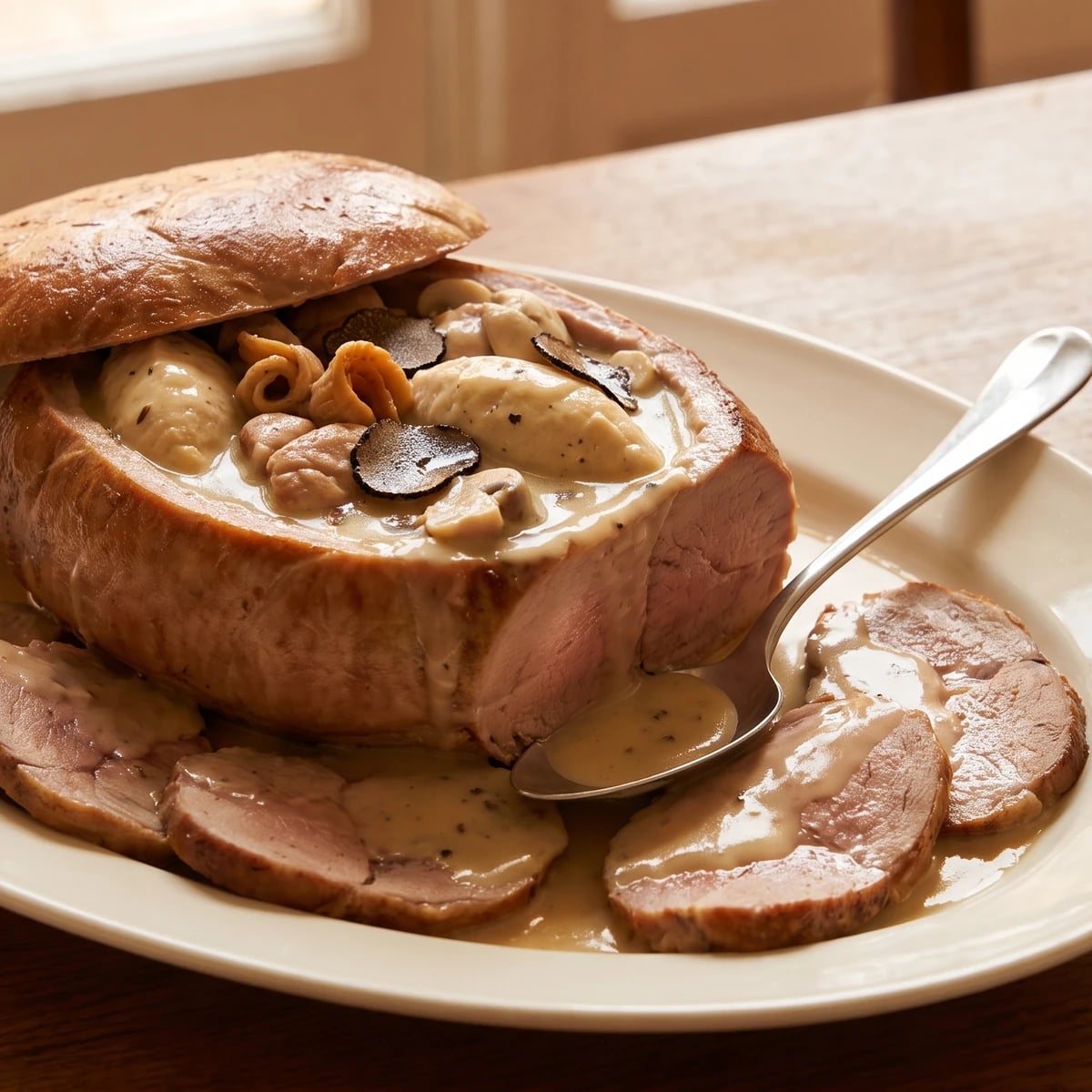 Noix de Veau en Surprise à la Toulousaine