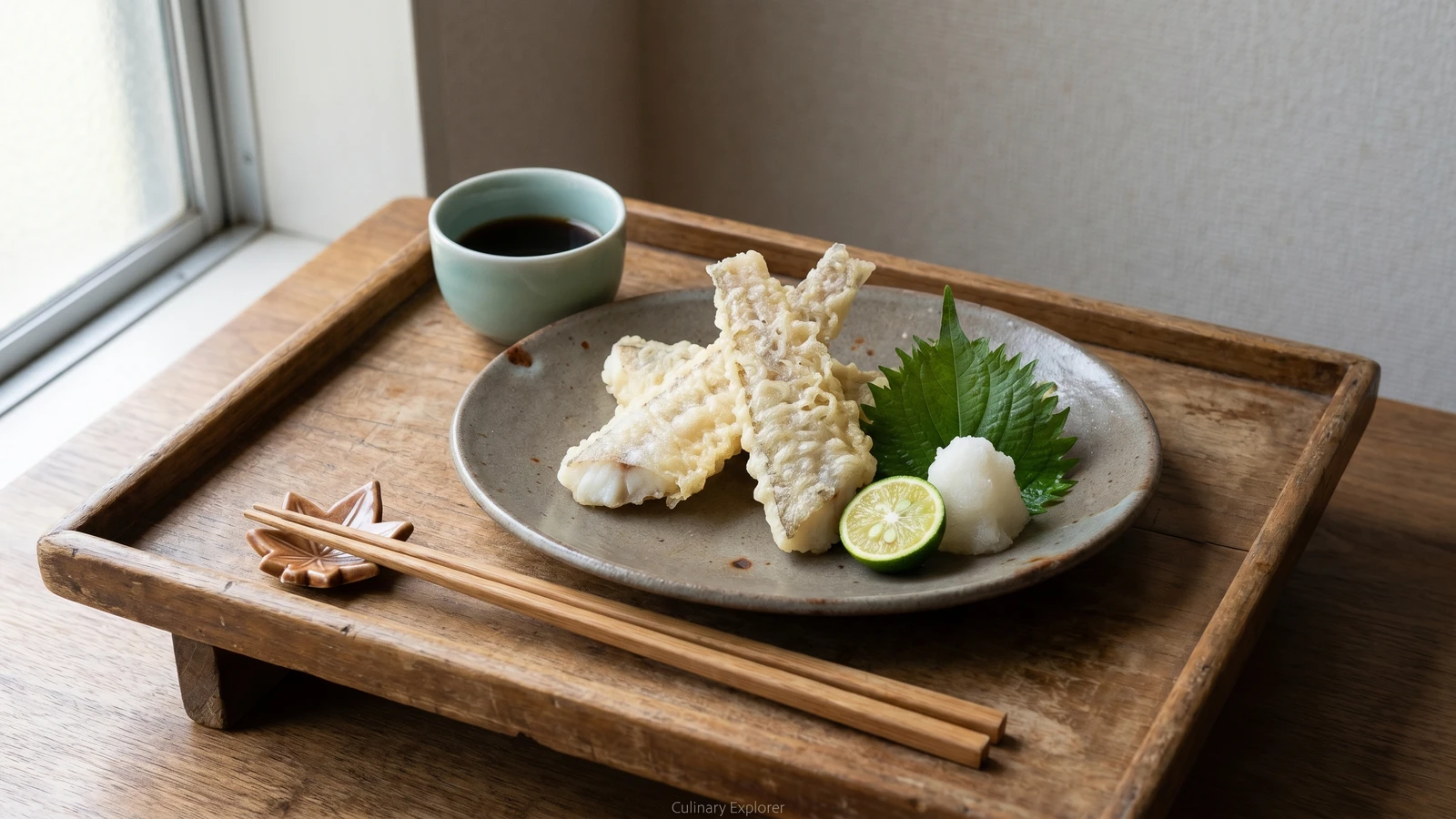 Kisu no Tempura (キスの天ぷら, sand whiting tempura)