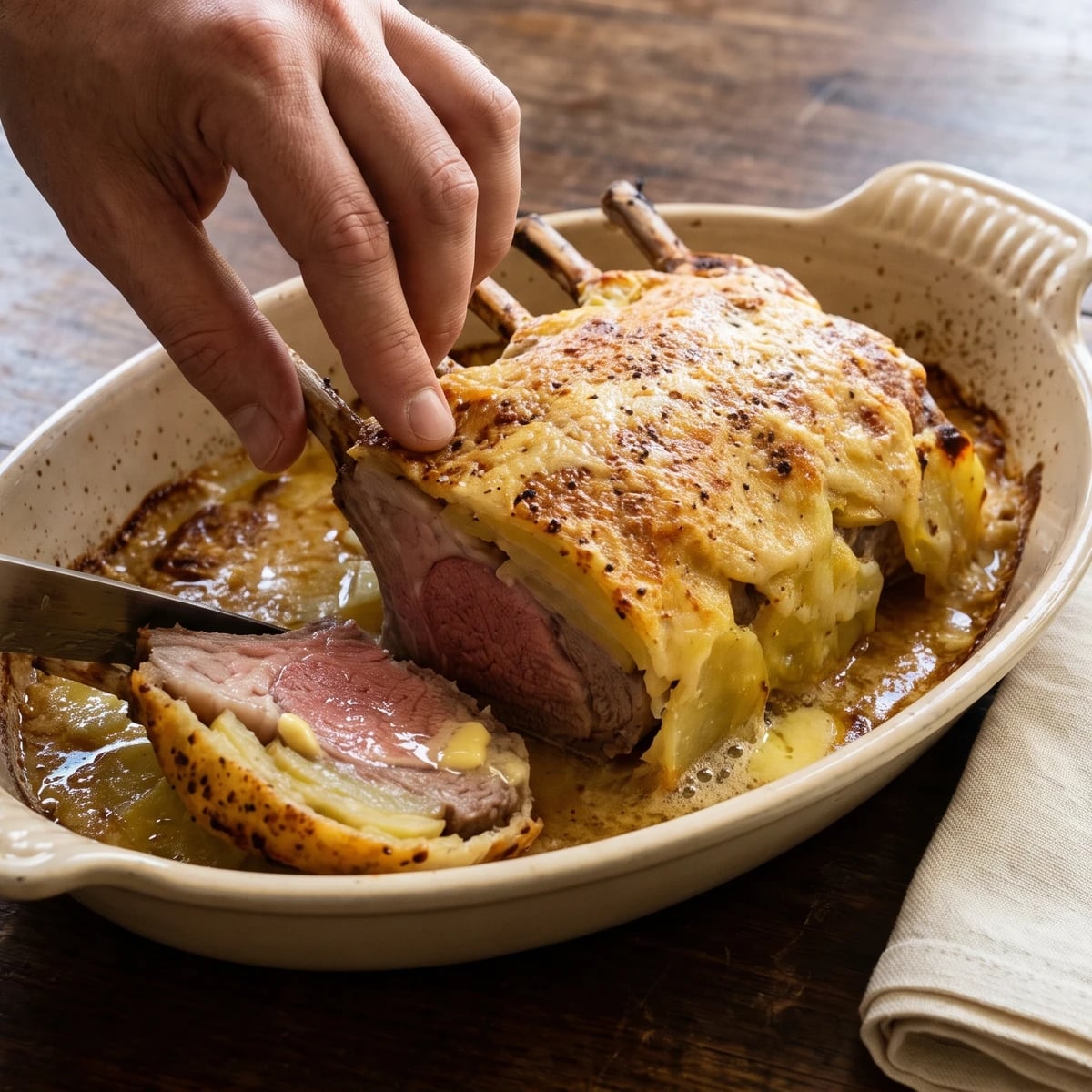 Carré d’Agneau à la Toscane