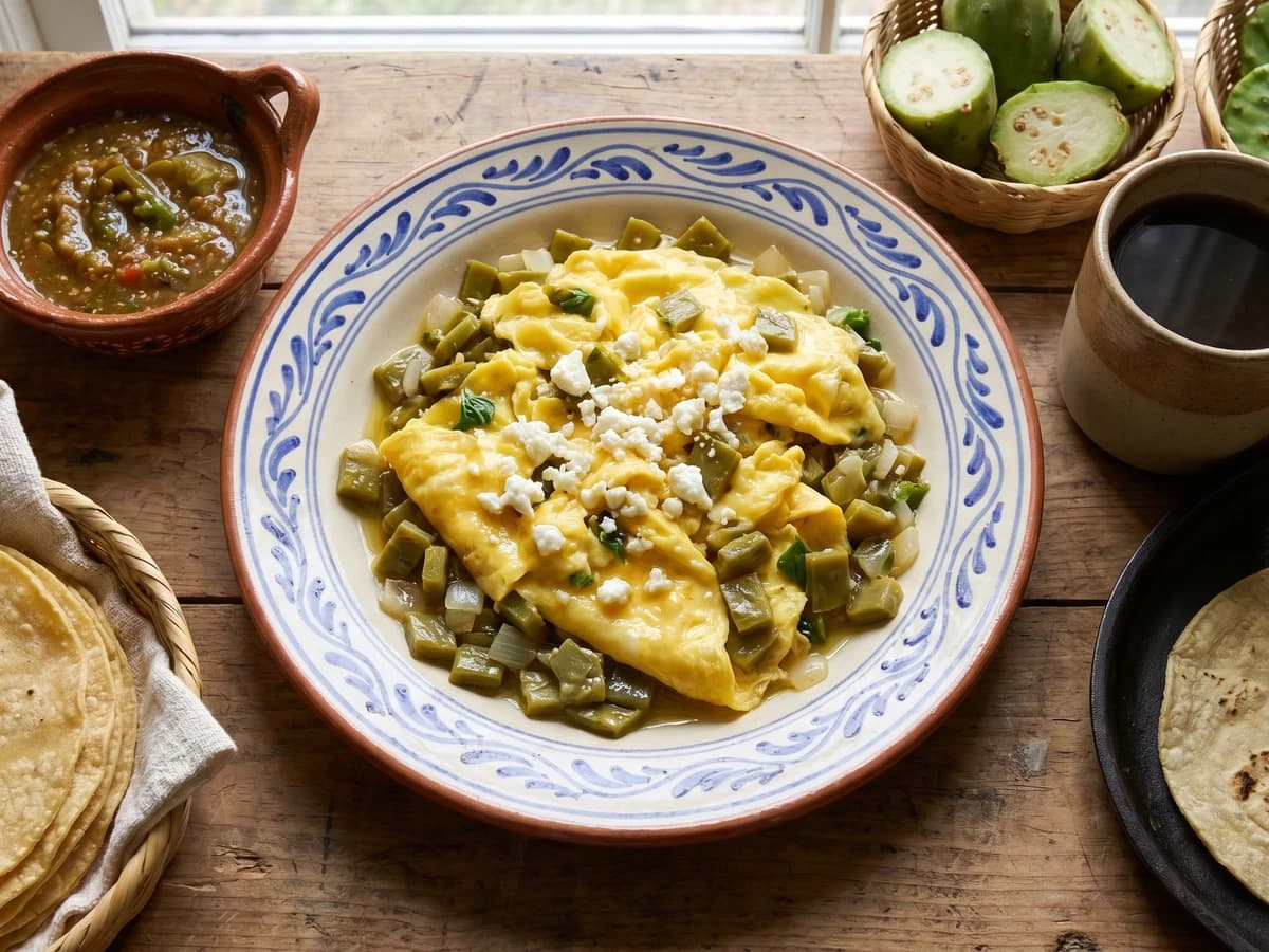 Huevos con Nopal de la Sierra Gorda - Chef Lupita