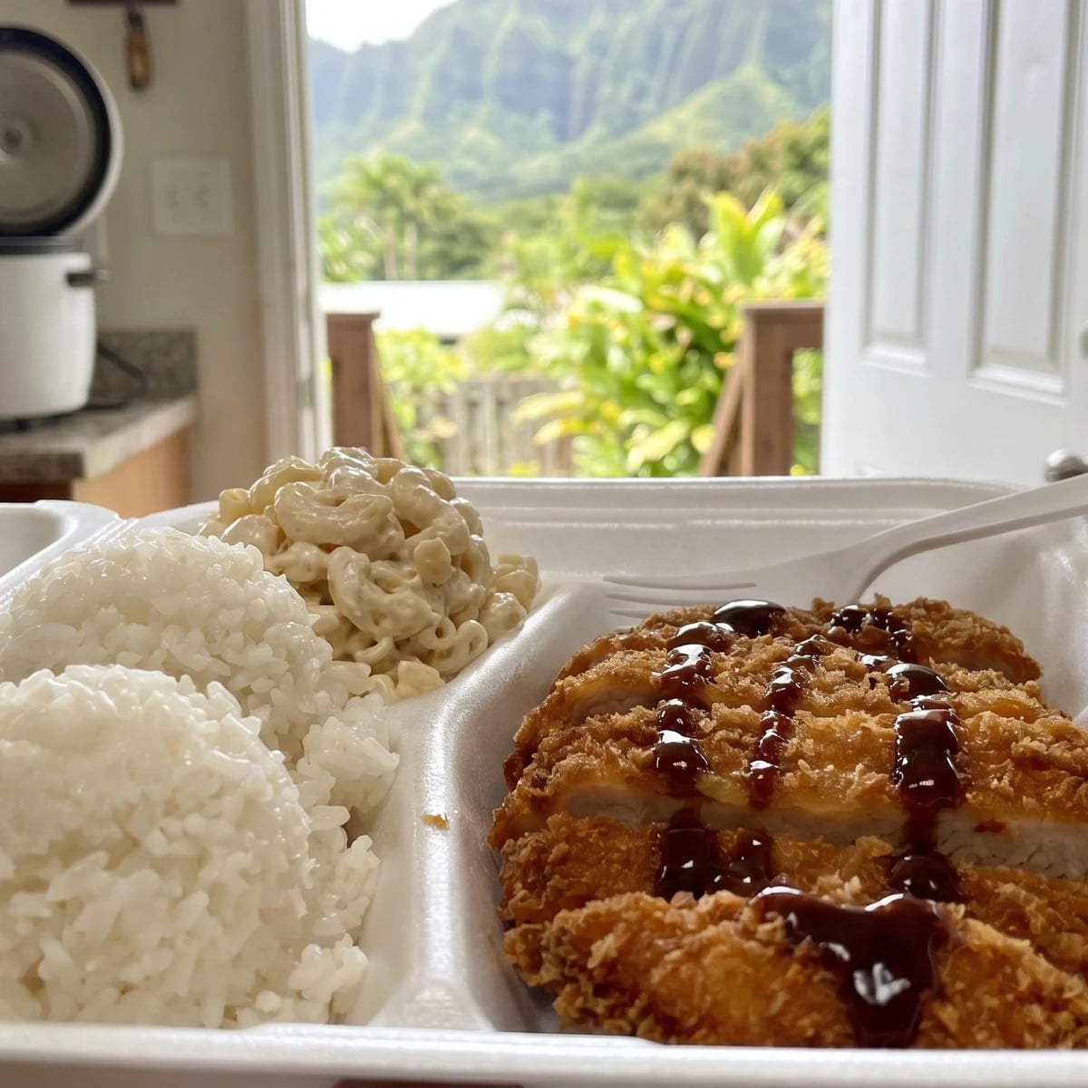 Chicken Katsu Plate Lunch (Hawaiʻi Local Panko-Fried Chicken)