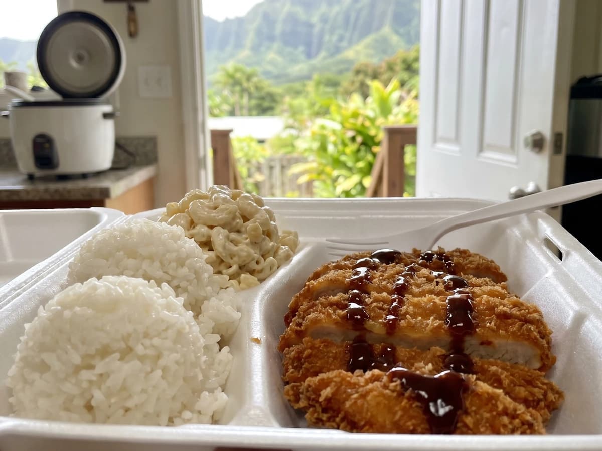 Chicken Katsu Plate Lunch (Hawaiʻi Local Panko-Fried Chicken)