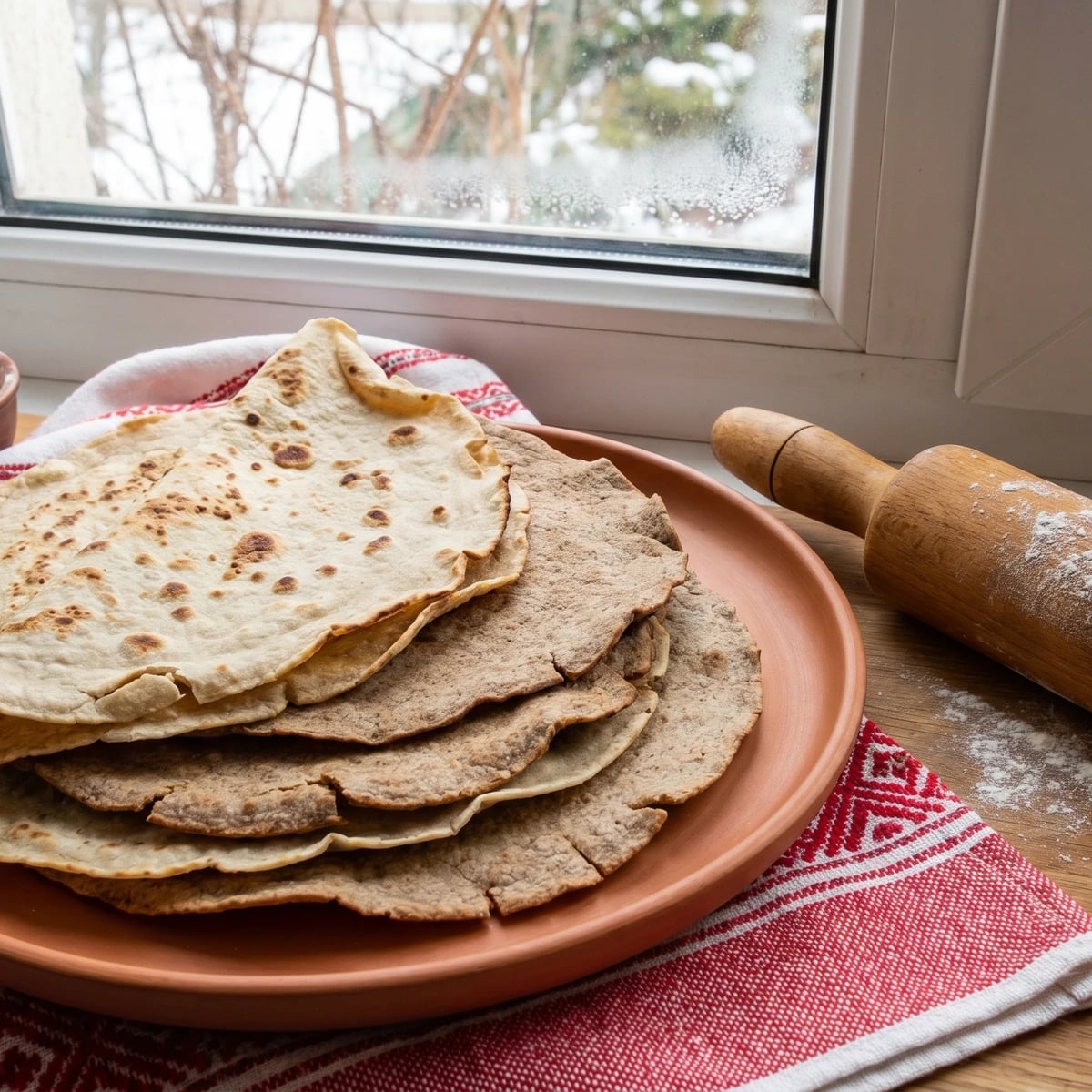 Zhylianyky (жиляники, dry lenten flatcakes)