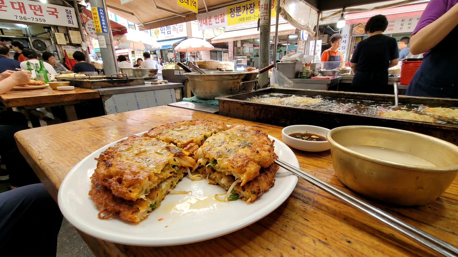 Bindaetteok (Korean Mung Bean Pancakes)
