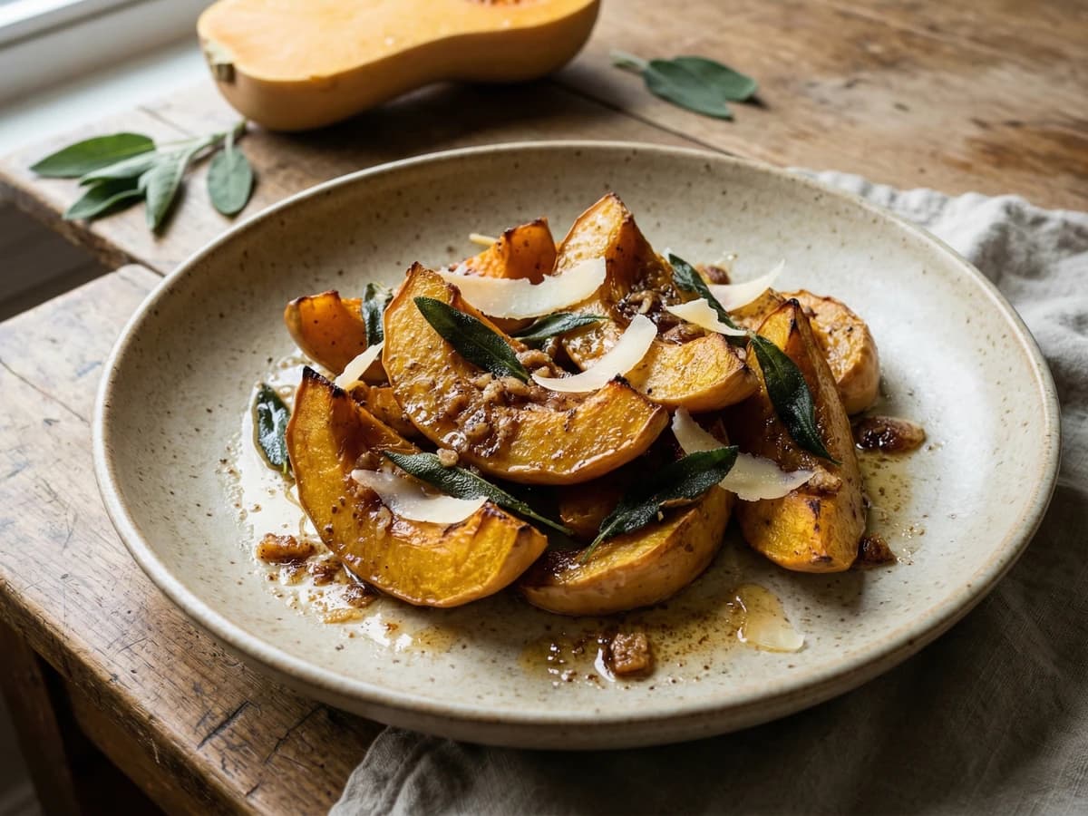 Roasted Squash with Sage and Brown Butter - Chef Thomas