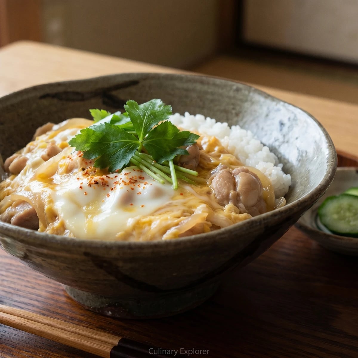 Oyakodon (親子丼, chicken-and-egg rice bowl)