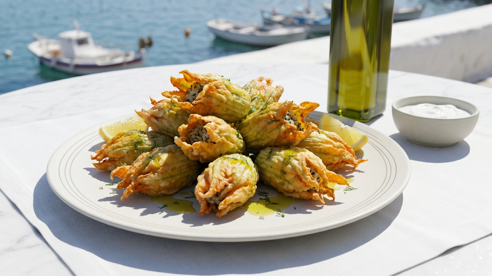 Cretan Fried Kolokithoanthoi (Κρητικοί Τηγανητοί Κολοκυθοανθοί)