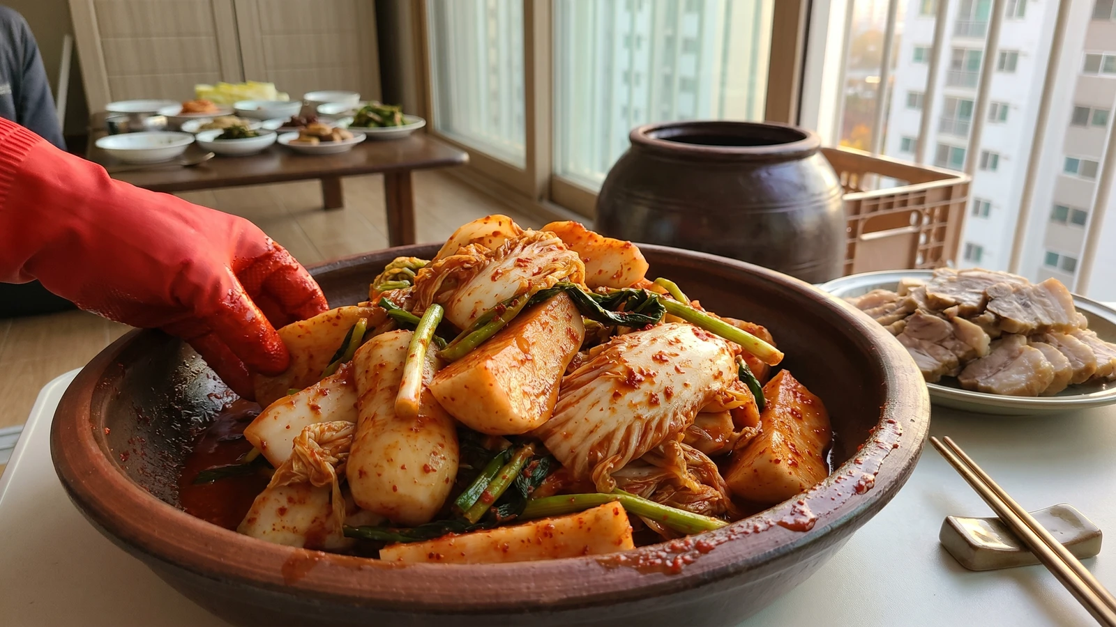 Seokbakji (섞박지, Mixed Radish and Cabbage Kimchi)