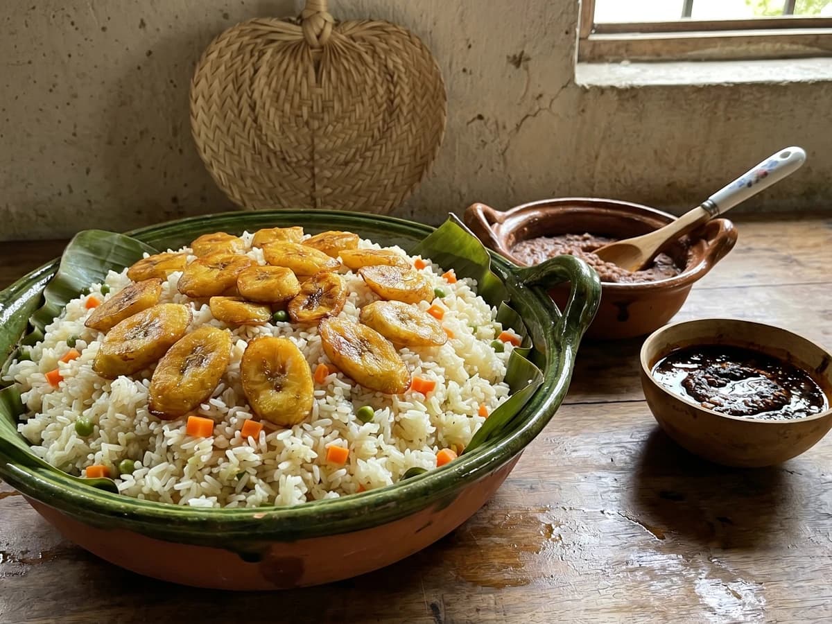 Arroz Jarocho con Plátanos Fritos - Chef Lupita