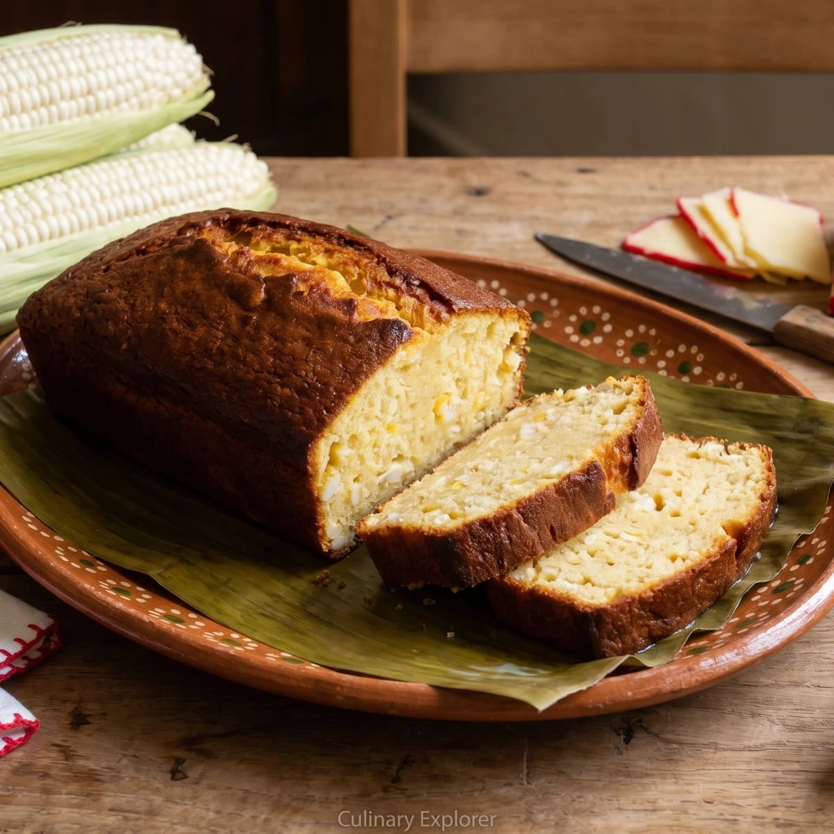 Pan de Elote Yucateco con Elote Tierno