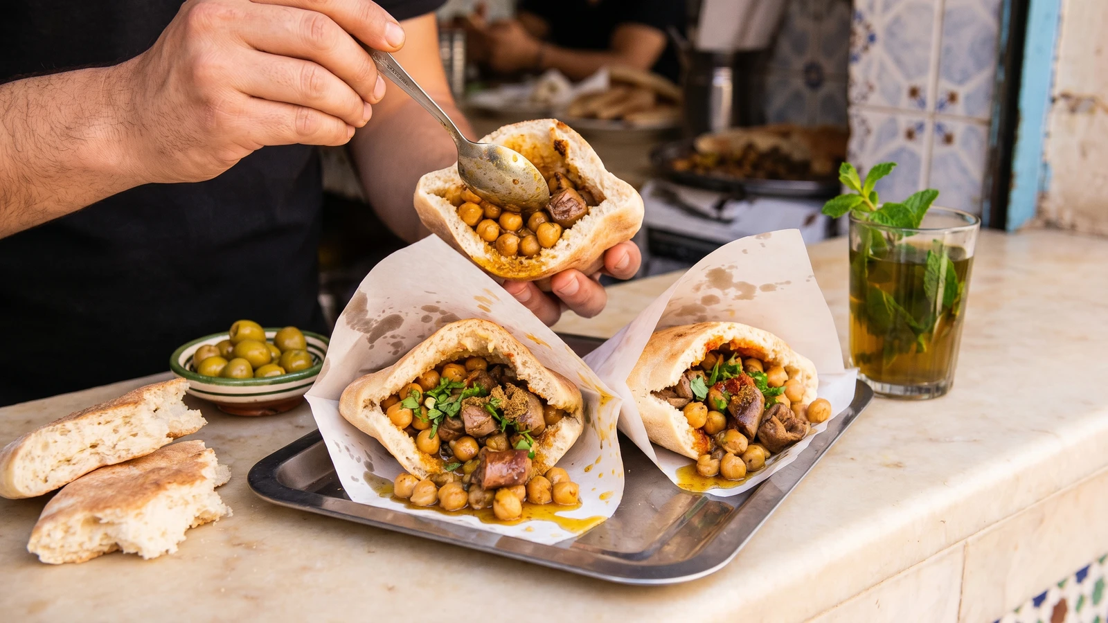 Sandwich Hommos w Taqliya
