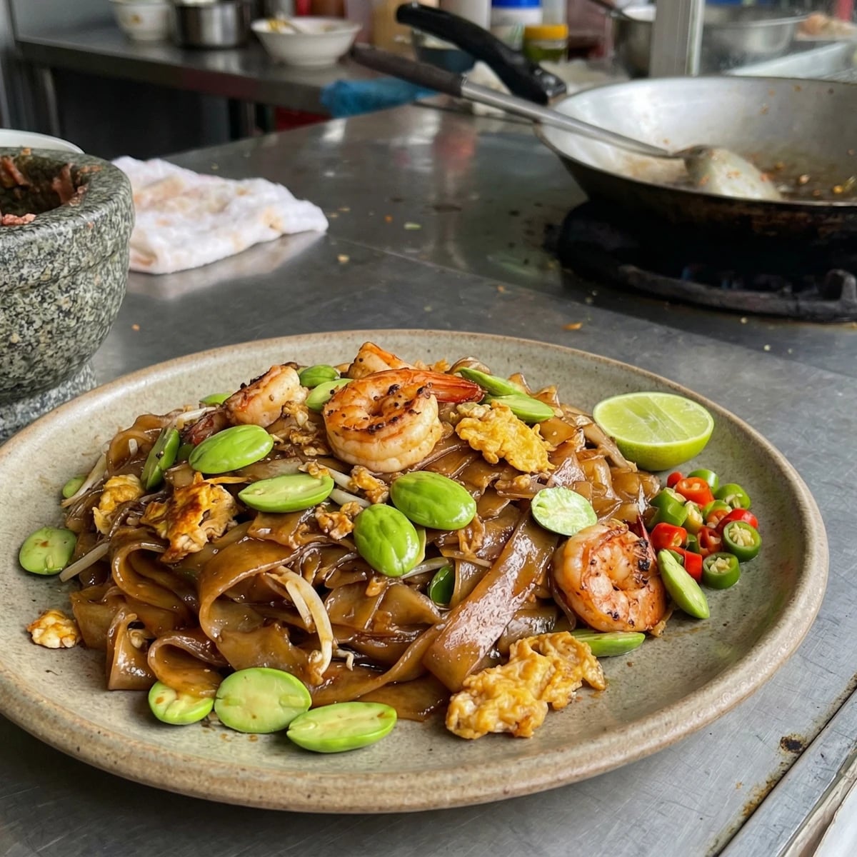 Stink Bean Noodle Stir-Fry (Kuay Tiew Pad Sataw)