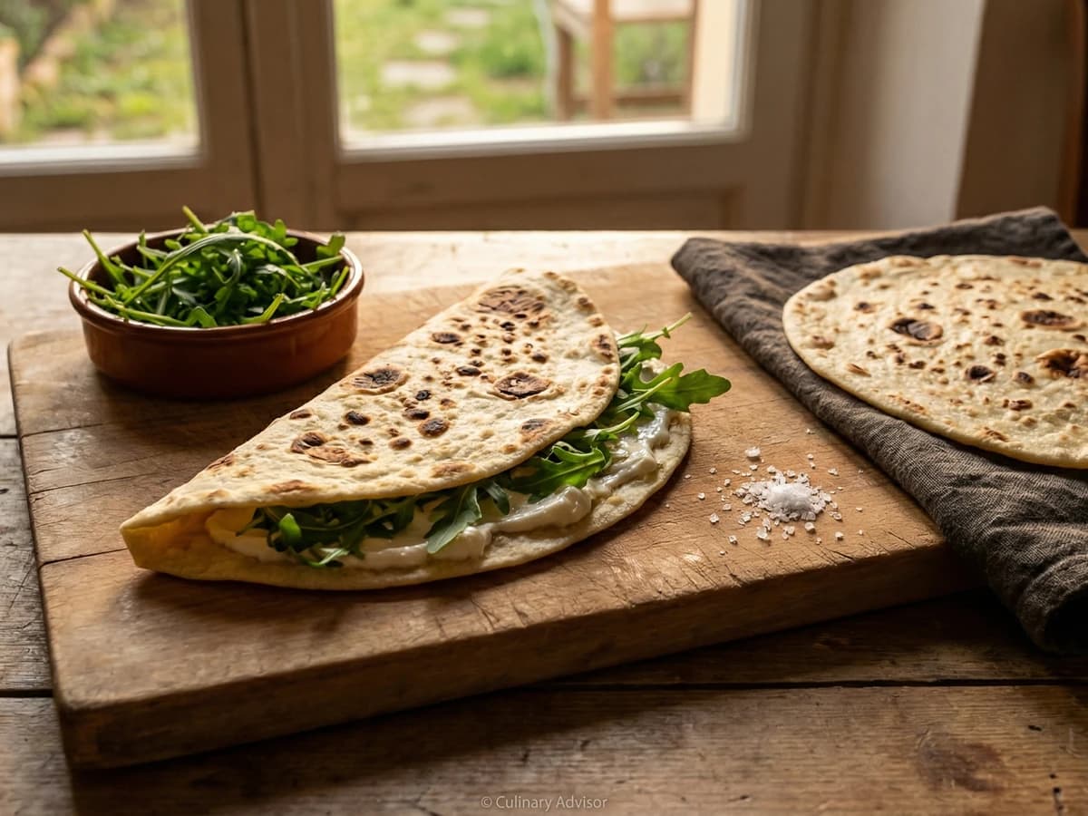 Piadina Romagnola con Squacquerone - Chef Graziella