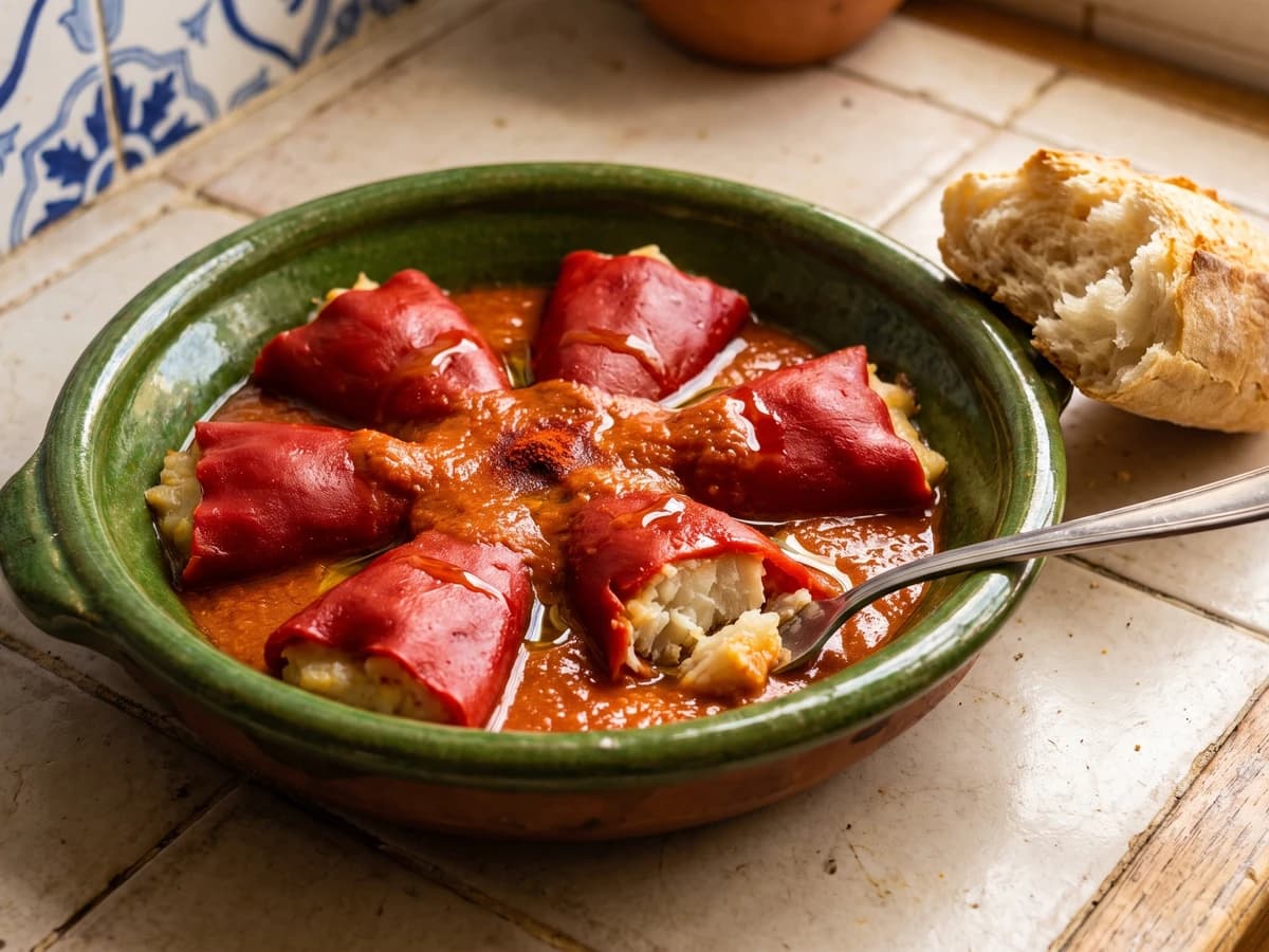 Piquillos Rellenos de Bacalao - Chef Isabel
