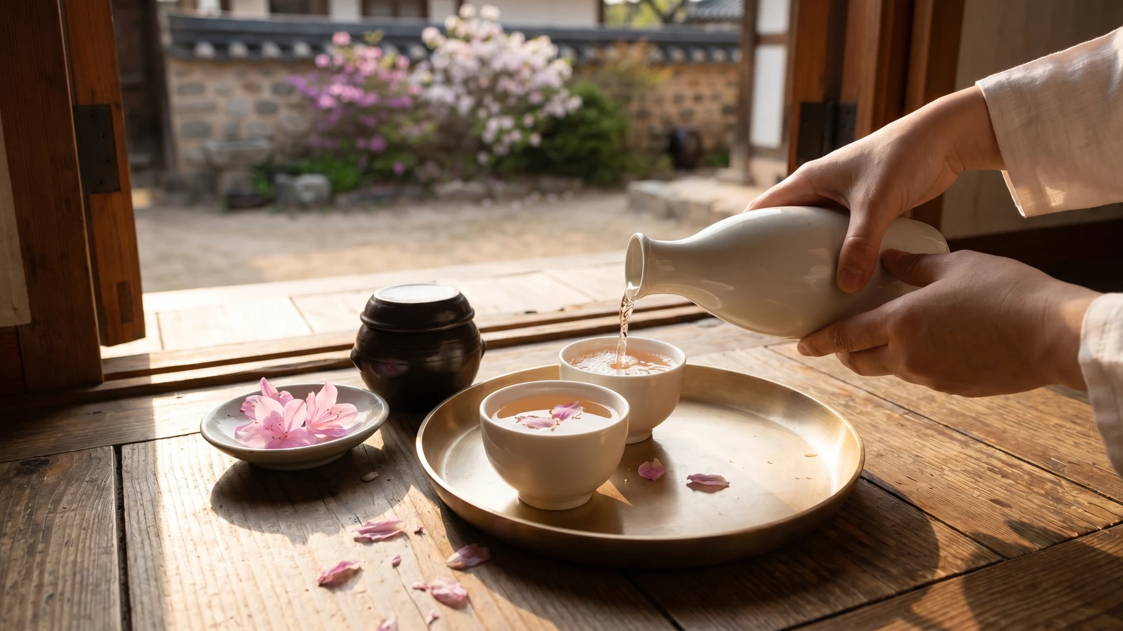 Dugyeonju (Azalea Blossom Rice Wine)