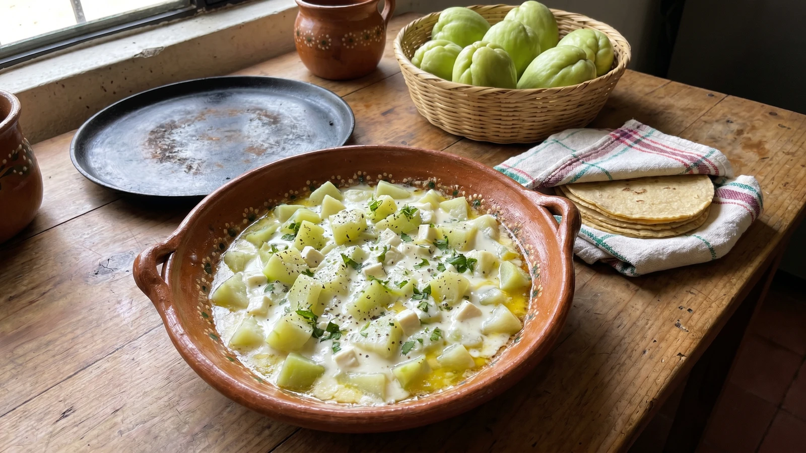 Chayotes con Crema Jalisciences