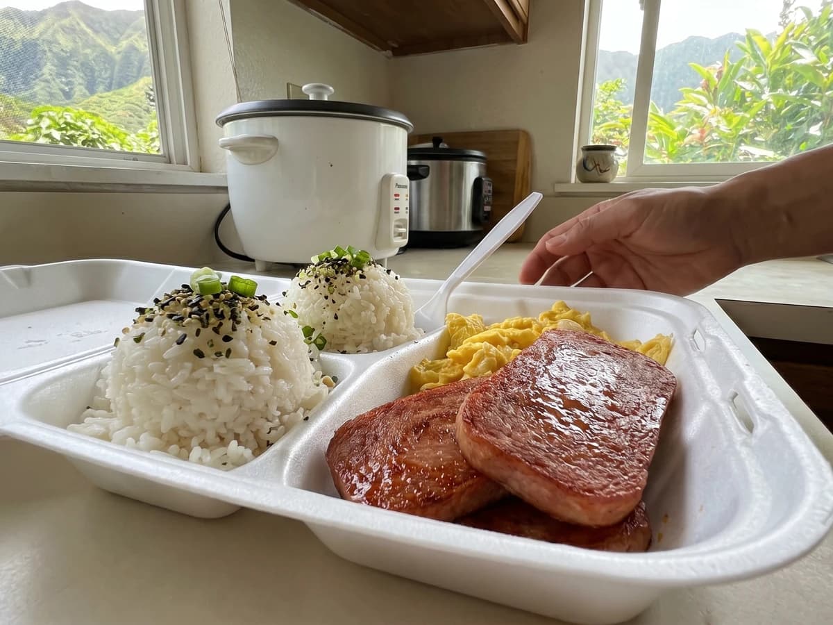 Spam, Eggs & Rice (Hawaiʻi Local Breakfast Plate) - Chef Makoa