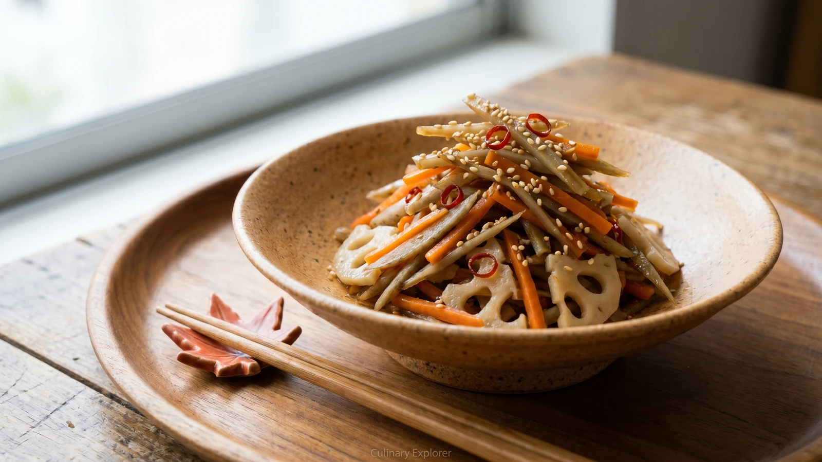 Root Vegetable Kinpira (根菜のきんぴら, Konsai no Kinpira)