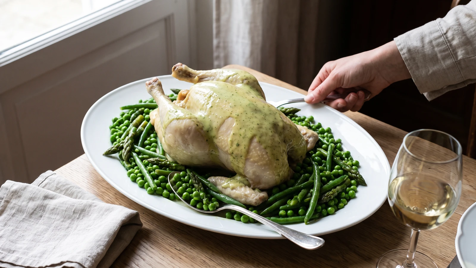 Poularde au Vert-pré