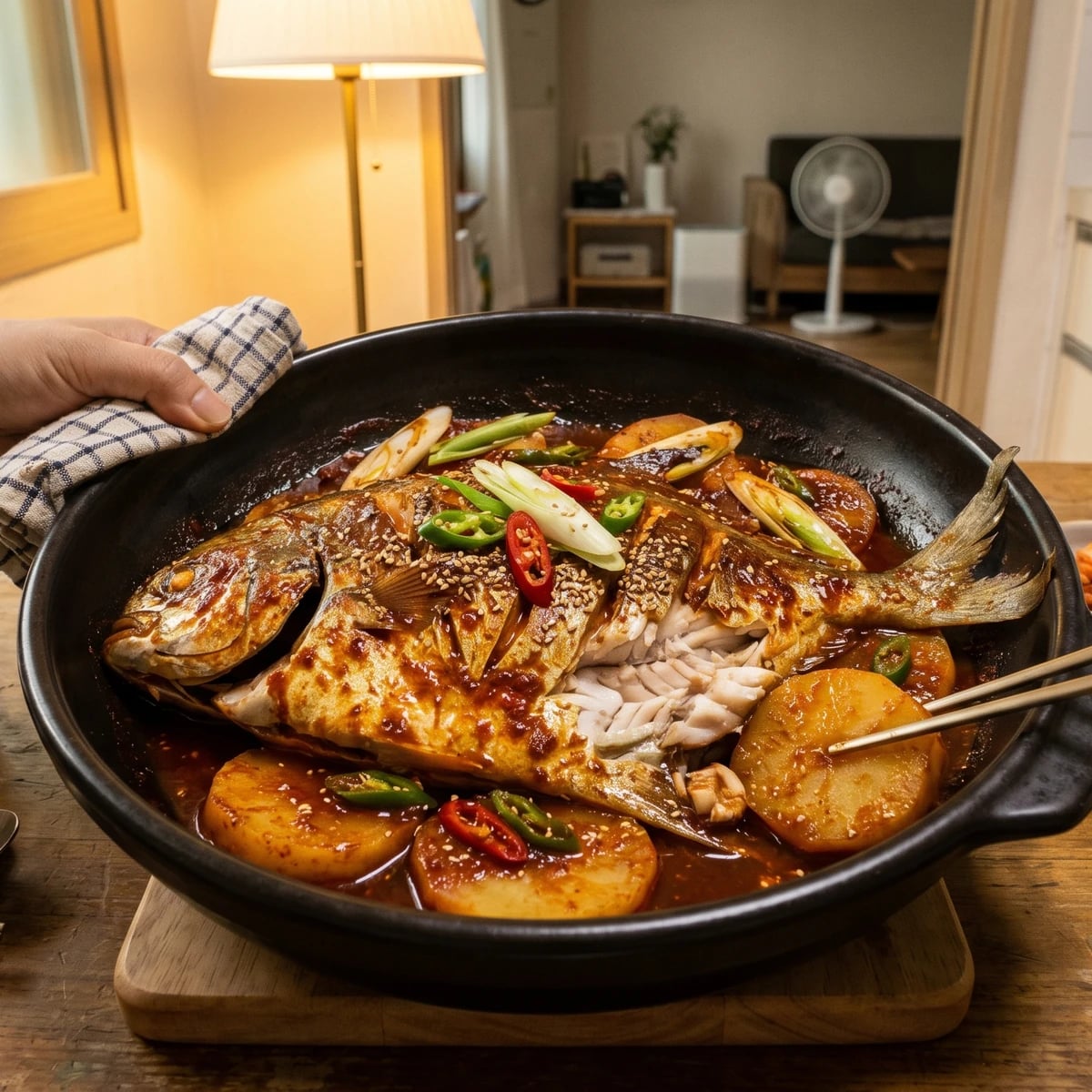 Byeongeo-jorim (병어조림, Braised Silver Pomfret)