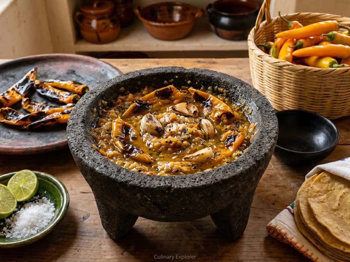 Salsa de Chile Perón Martajada - Chef Lupita