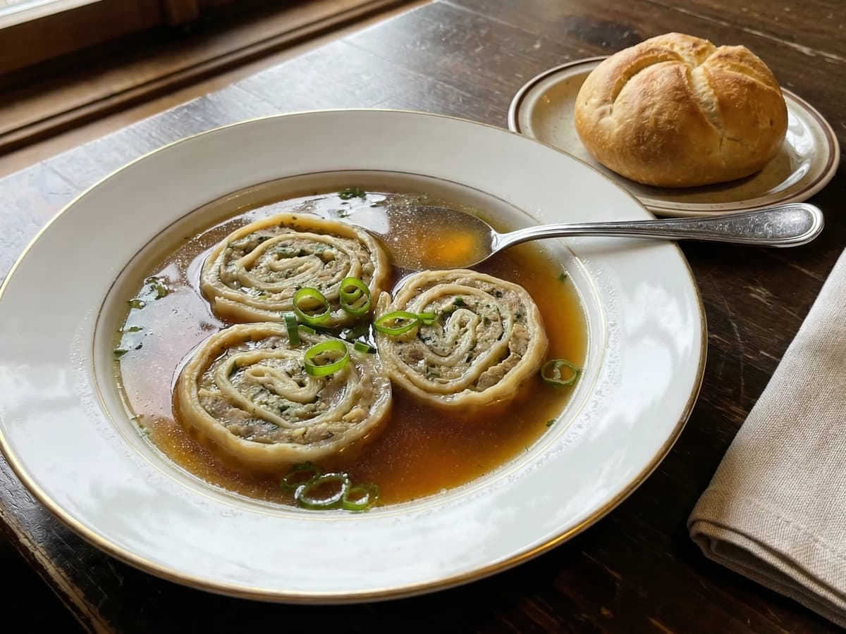 Lungenstrudel in Rindssuppe - Chef Elsa