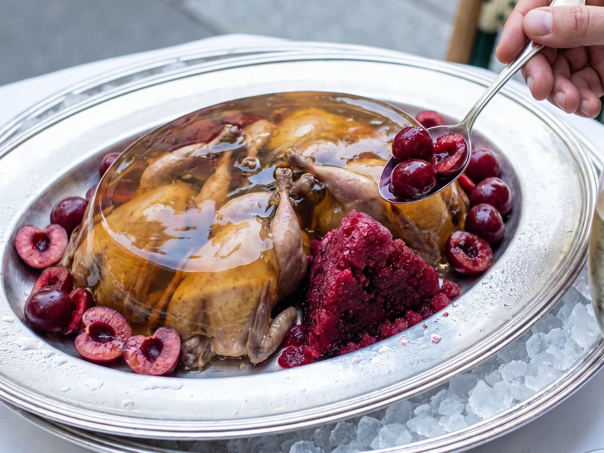 Cailles glacées Cerisette - Chef Juliette