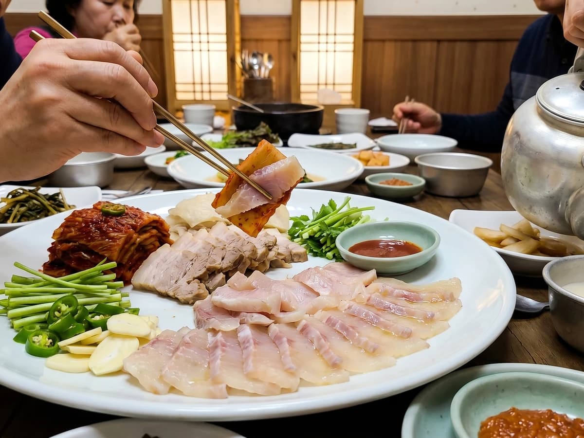 Hongeo-hoe (Fermented Raw Skate) - Chef Jeong-sun