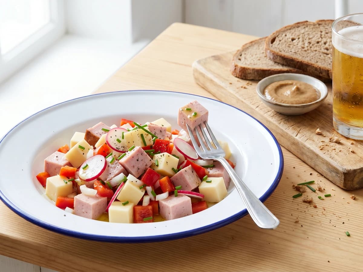 Bunter Leberkäsesalat - Chef Klaus