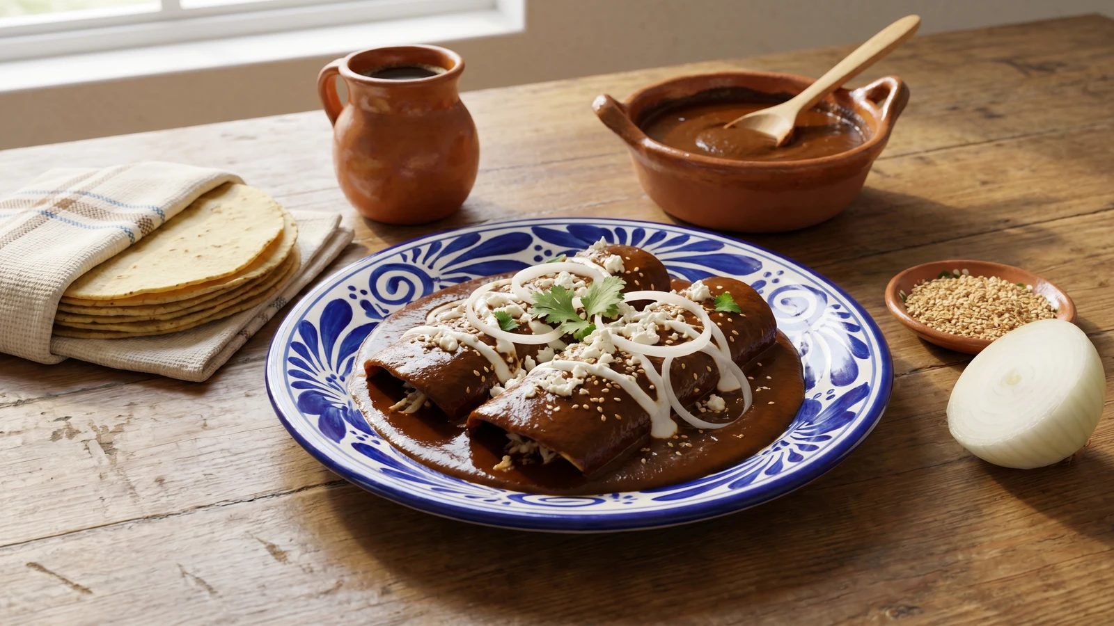 Enmoladas de Mole Poblano