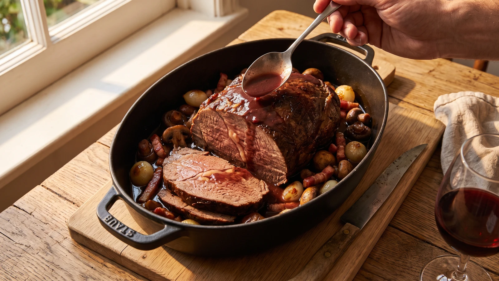 Pièce de Bœuf à la Bourguignonne
